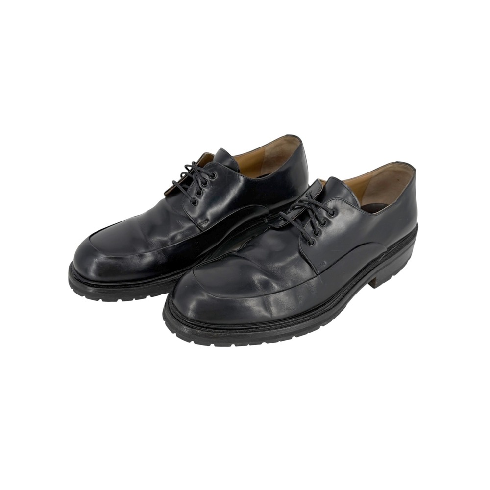 To Boot New York Apron Toe Derby Shoes Men 10.5 Black Leather Chunky Lug Sole